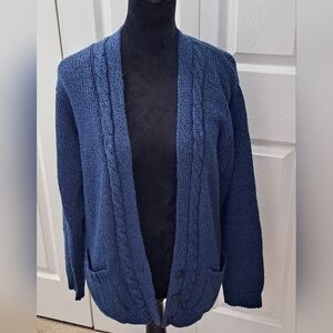 Partners Blue Knit Cardigan   Size S